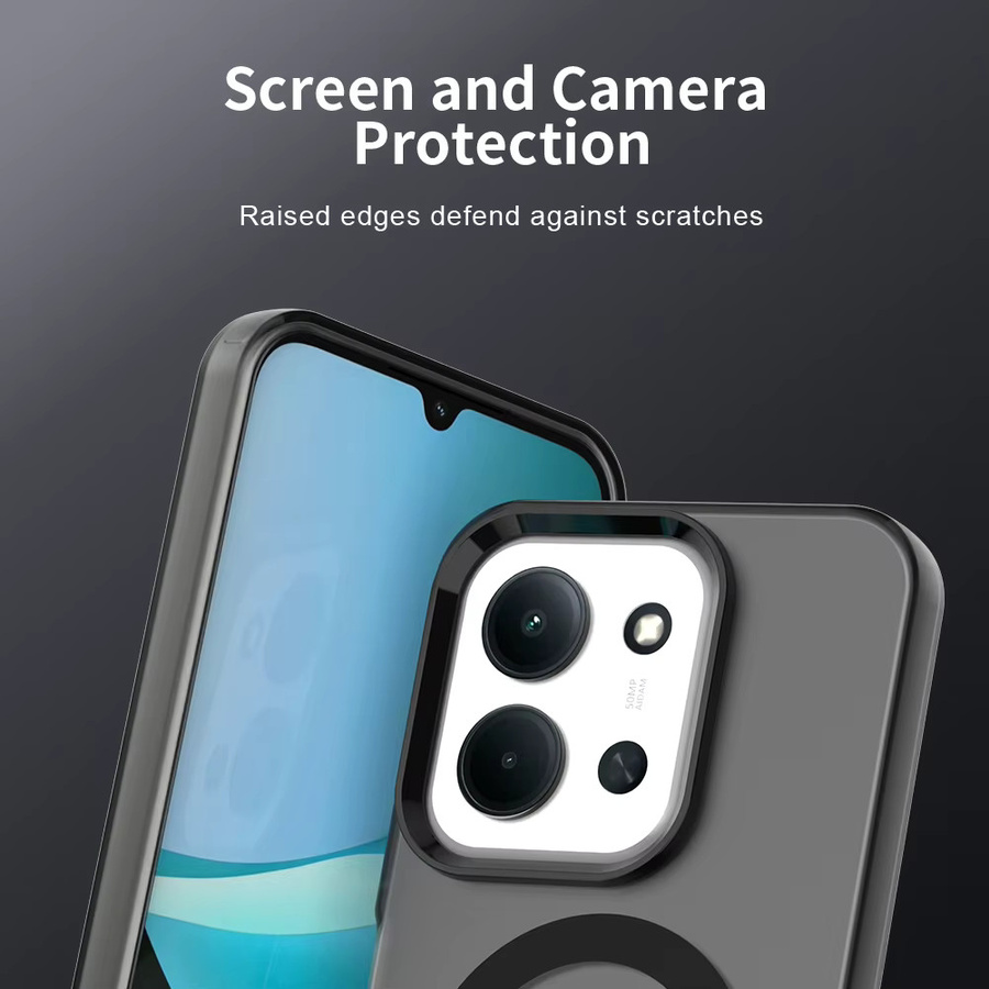 Magnetische kabellose Schutzhülle CYYWN für Redmi 15C 4G 5G in Transparent Blau - Bild 5