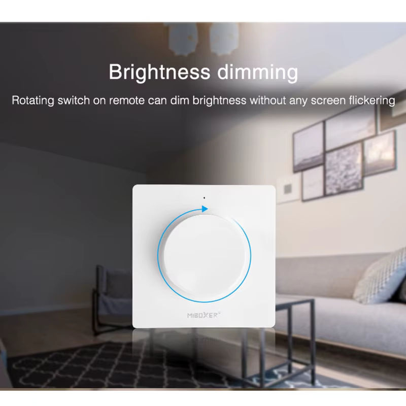 Miboxer K1 K1B TRI-C1 Drehschalter Panel WLAN Dimmer zur Steuerung von Helligkeit und Farbtemperatur für LED Bulbs - Bild 4