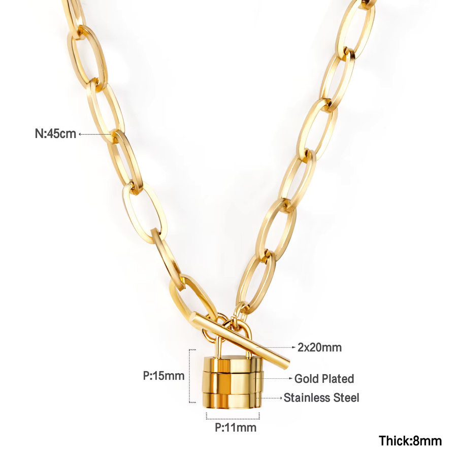 LUXUKISSKIDS Halskette Edelstahl, kubanische Gliederkette, Unisex - Bild 2