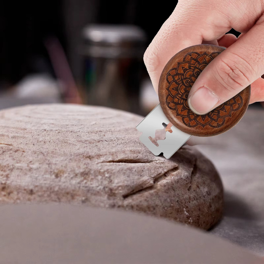 Willstar Brotmesser aus Holz in Braun für Bäckerei und Sauerteig-Backen - Bild 5