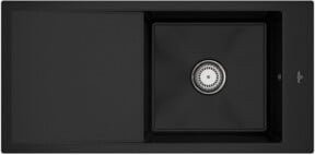 Villeroy & Boch Spüle Timeline 60 Flat bündig mit Ablagegarnitur und Handbetätigung in Chromite Silver/Black - Bild 1