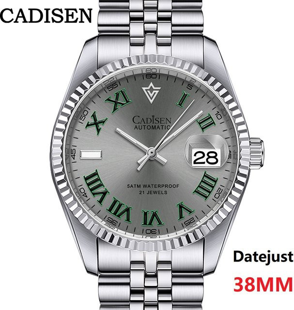 CADISEN Armbanduhr Automatik, Edelstahl, 38 mm, Herren - Bild 1