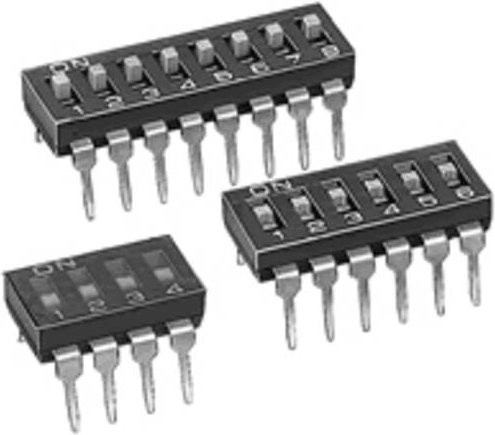 Omron A6T-1101 DIP-Schalter, 1-polig, THT, Schwarz - Bild 1