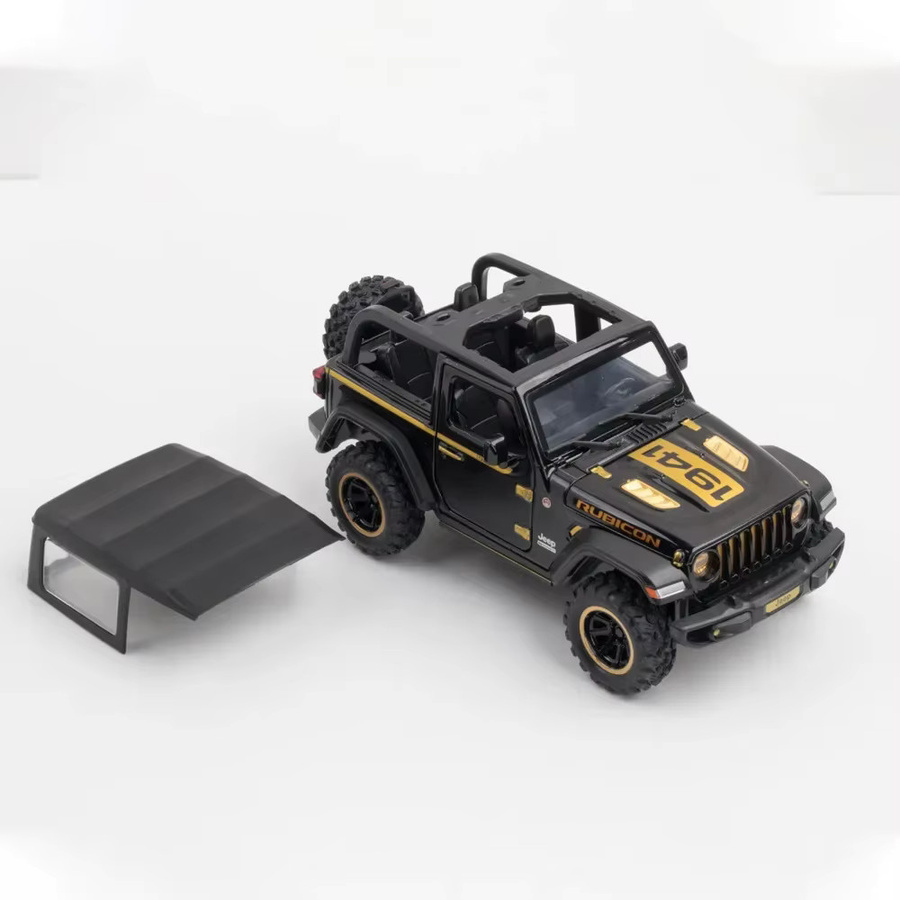 MINI AUTO Wrangler Rubicon SUV Simulationsmodell, 1:32, Metall, Gelb - Bild 5
