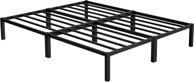 ML-Design Doppelbett aus Metall mit Lattenrost in Schwarz B/T/H: 160 x 200 x 31 cm - Bild 2
