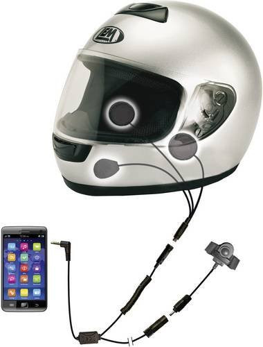 Albrecht SHS 300i 41935 Headset mit Mikrofon in Silber passend für Integralhelme - Bild 1
