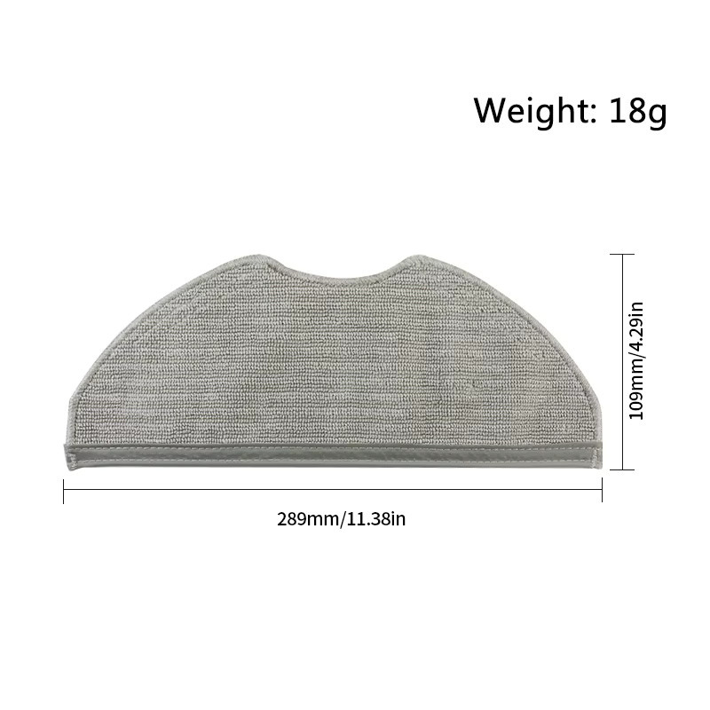 Ersatzteil-Set für Xiaomi Mijia Roboterstaubsauger S40 / OV81 / BHR084AEU mit Hauptbürste, Seitenbürste, HEPA-Filter und Wischtuch - Bild 2