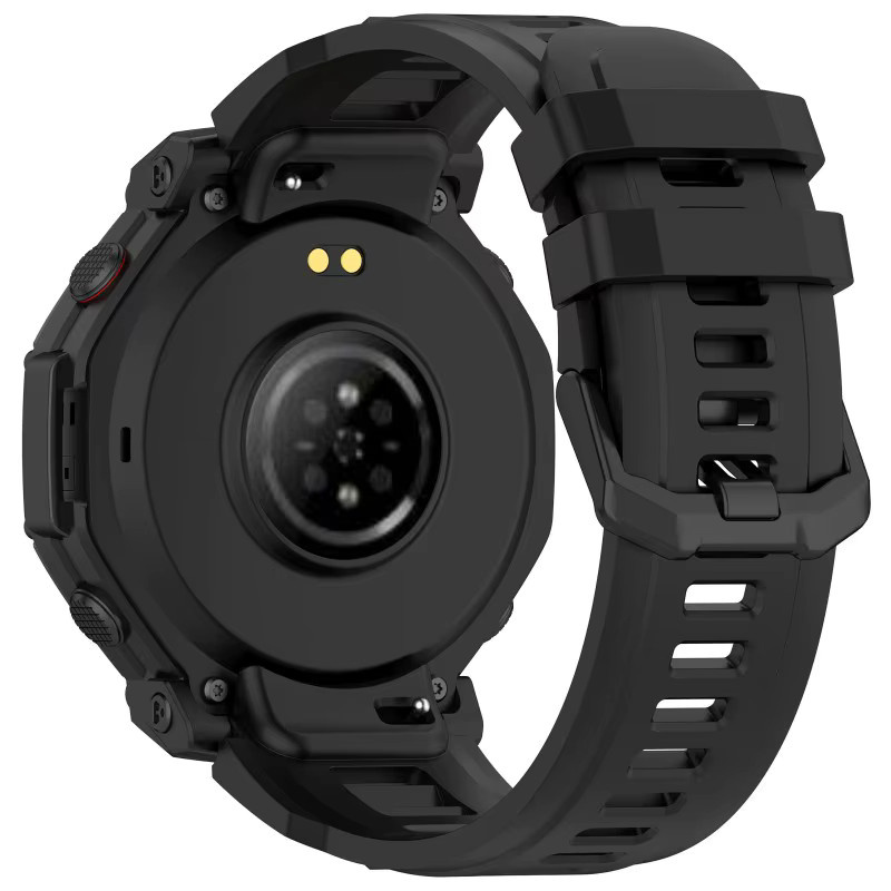 Amazfit Uhrenarmband und Hülle, Silikon, Schwarz, T-REX 3 Pro 48 mm - Bild 3