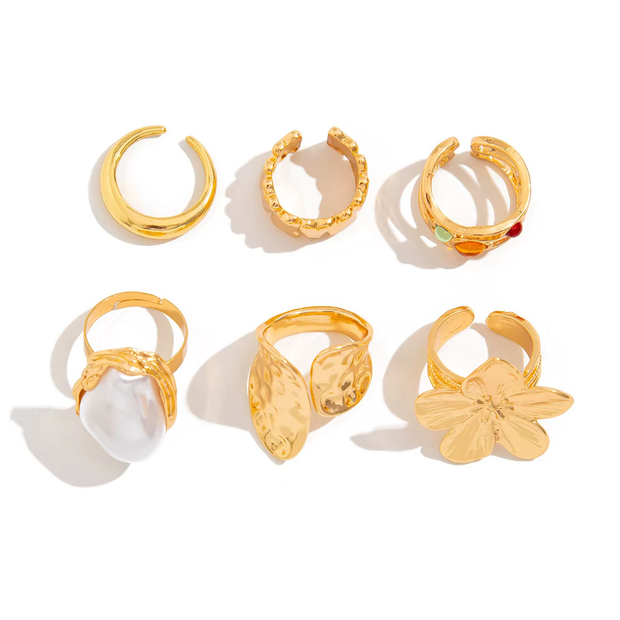 Ingemark Ring, Metall, Perle, Gold, Damen - Bild 2