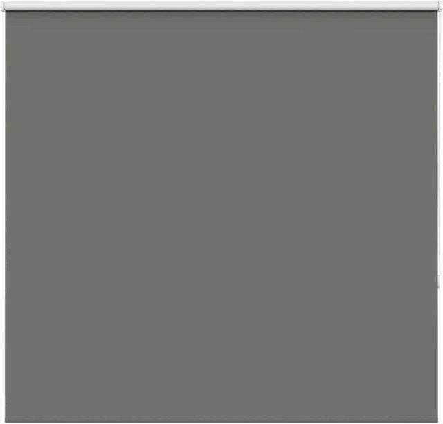 vidaXL Verdunkelungsrollo Grau aus Polyester mit Wärmedämmung, B: 160 cm, H: 150 cm - Bild 1