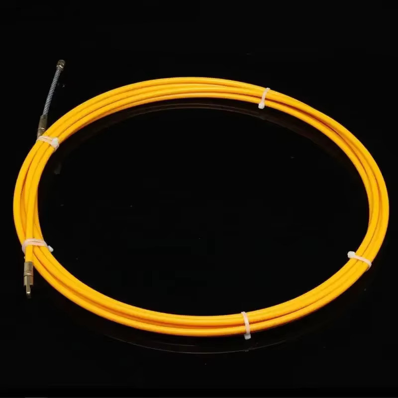 4 mm Glasfaser-Elektrodraht zum Einfädeln von Wandleitern, 25 Meter, Gelb, für die Installation von elektrischen Wand- und Bodenleitungen in der Telekommunikation - Bild 2