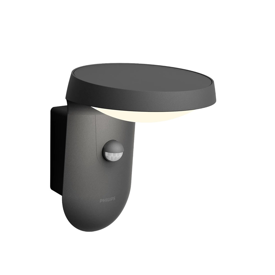 Philips Wandleuchte Tyla LED Außenleuchte mit Bewegungssensor in Anthrazit B/T/H: 18,8 x 15,8 x 18,4 cm - Bild 2