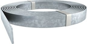OBO Bettermann Flachstahl aus verzinktem Stahl in Silber, Breite: 30 mm, Höhe: 3,5 mm - Bild 1