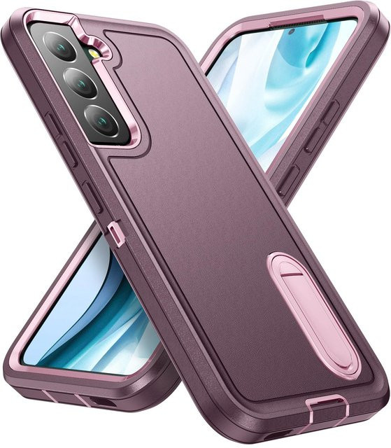 3 in 1 stoßfeste Schutzhülle für Samsung Galaxy S22 S23 S24 S25 Ultra und A-Serie in Purple - Bild 1