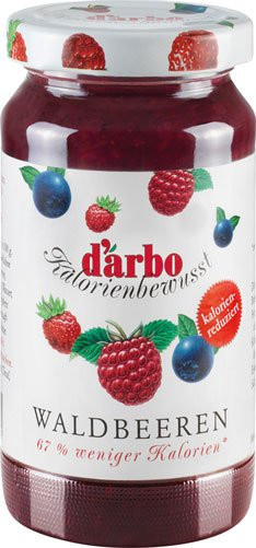 Darbo Kalorienbewusst Waldbeeren Konfitüre 220 g - Bild 1