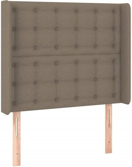 vidaXL LED Kopfteil modern in Beige mit USB-Ladeport und integrierter Beleuchtung, B/T/H: 83 x 16 x 118/128 cm - Bild 1
