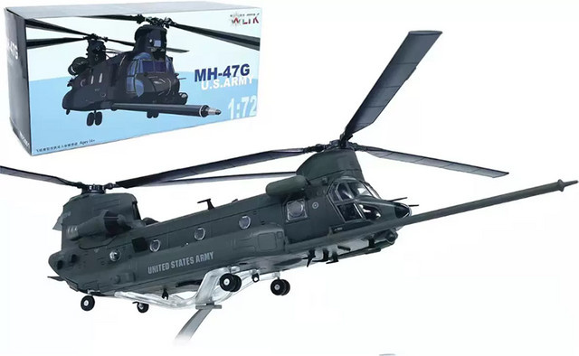 HYINUO MH-47G CH-47 Chinook Doppelrotor Hubschrauber, Modellflugzeug, 1:72, Metall - Bild 1