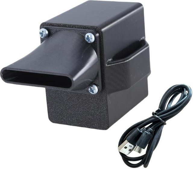 Elektrischer Grillgebläseventilator von Turtledove in Schwarz mit variabler Geschwindigkeitsregelung für Barbecue und Camping, 12V - Bild 1