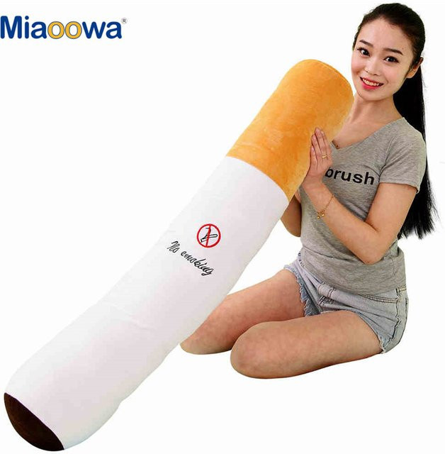 MIAOOWA Zigarette Kissen, Plüsch, Weiß - Bild 1