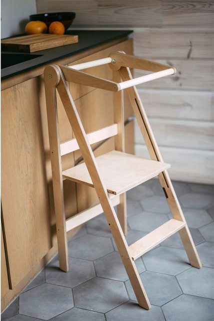 Leg&Go Faltbarer Lernturm aus Holz in Beige und Braun - Bild 1