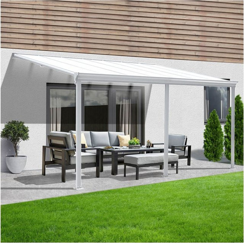 HOME DELUXE Terrassenüberdachung SOLIS in Weiß, B/T/H: 496 x 300 x 278 cm - Bild 2