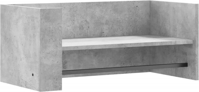 vidaXL Wandregal aus Holzwerkstoff in Betongrau, B/T/H: 70,5 x 35 x 30,5 cm - Bild 1