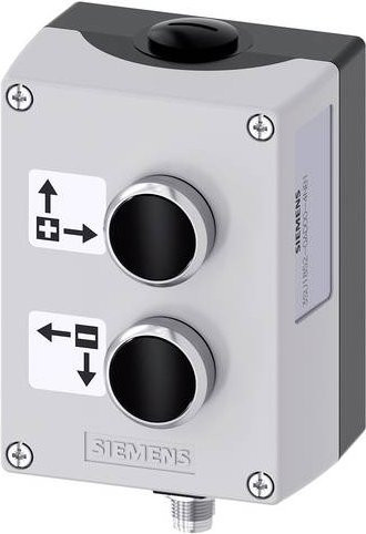 Siemens Gehäuse für Befehlsgeräte aus Metall in Grau, Schwarz und Silber - Bild 1