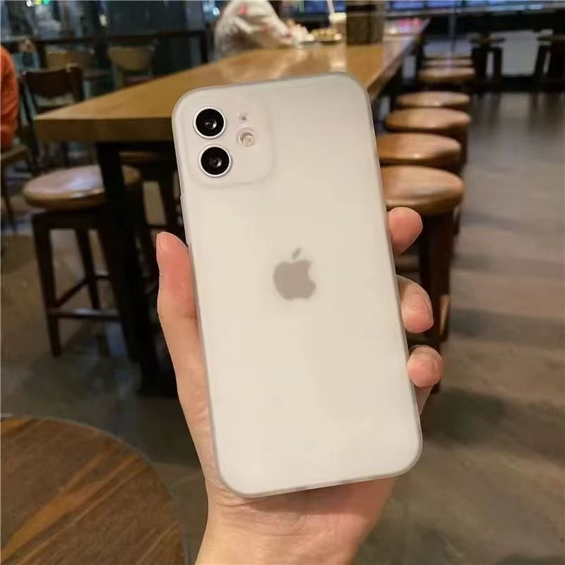 Ultradünne matte Handyhülle aus transparentem PP für iPhone 11 12 13 14 15 16 17 Pro Max XR Xs 7 8 Plus SE 2020 2022 Cover in Weiß - Bild 2