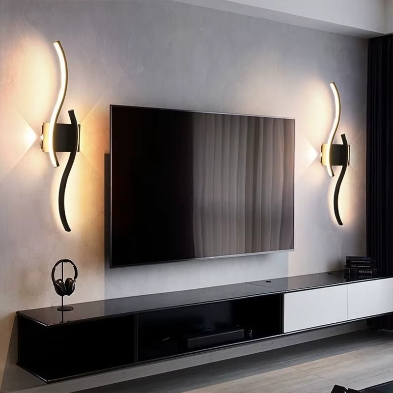 DARHYN LED Wandleuchte dimmbar wiederaufladbar mit Touch-Funktion in Schwarz - Bild 2