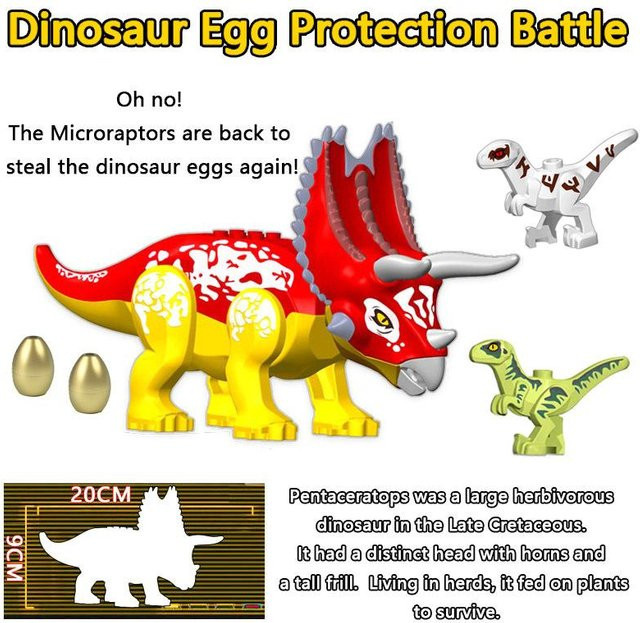 Enlighten Jurassic Dinosaur World Park Indominus Rex Gyrosphere Escape Ball Owen Blue Modell Bausteine, ab 6 Jahren - Bild 1