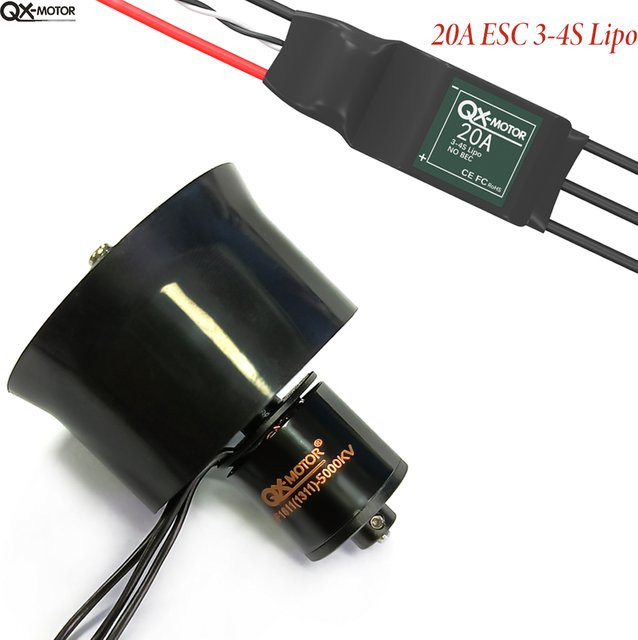 QX-Motor QF1611 EDF 6Blade Kanal Fan, Bürstenloser Motor mit 20A ESC - Bild 1