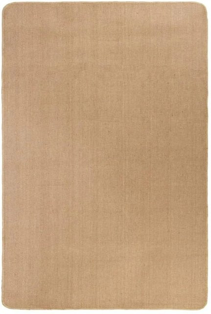 vidaXL Teppich aus Jute mit Latexrückseite, beige/braun, B/T: 200 x 300 cm - Bild 1