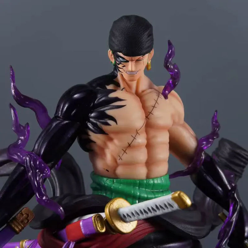 Bandai One Piece Roronoa Zoro Anime Figur aus PVC, mehrfarbig, Höhe: 24 cm - Bild 2