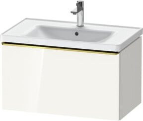 Duravit Waschtischunterschrank D-Neo wandhängend in Weiß mit 1 Auszug, B: 78,4 cm, T: 45,2 cm, H: 44,0 cm - Bild 1