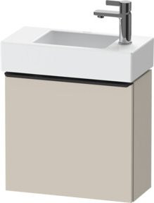 Duravit Waschtischunterschrank D-Neo mit 1 Tür, Wandmontage, Farbe Taupe, B/T/H: 48,4 x 22,2 x 44 cm - Bild 1
