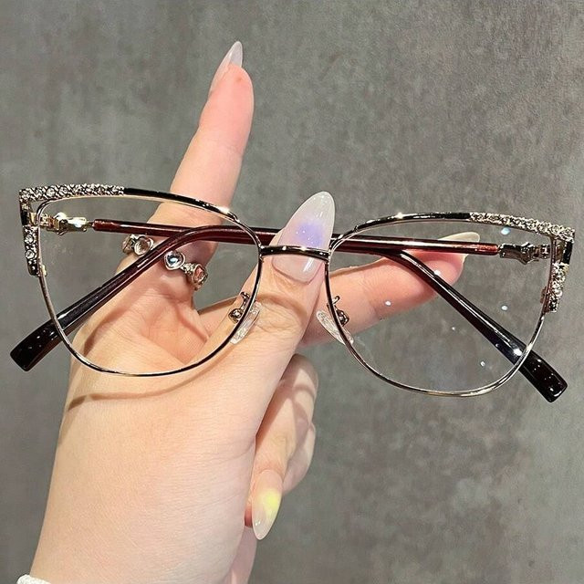 RELEN Cat-Eye Brille, Damen, diamantbesetzt - Bild 1