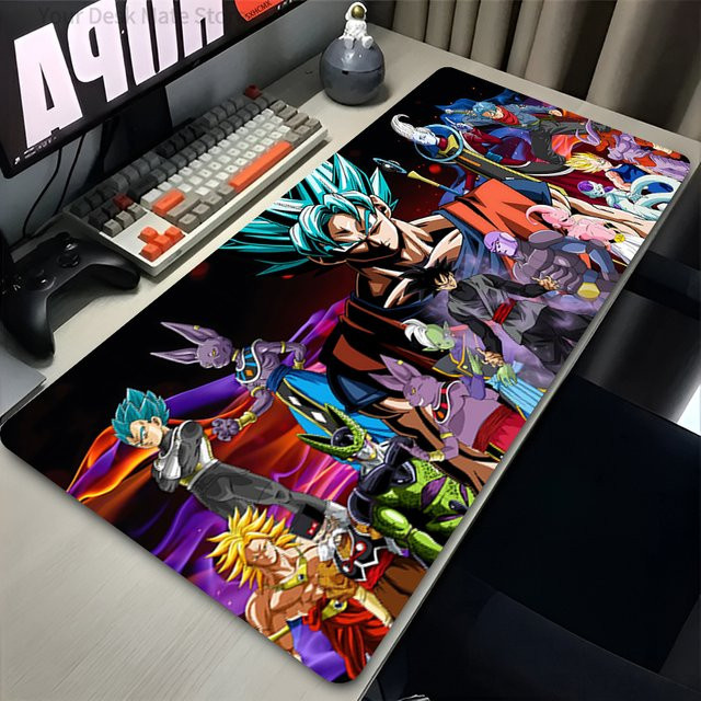 Bandai Dragon Ball Z Mauspad Black Goku Professionelle Gaming-Spielmatte in Schwarz und Multicolour mit genähtem Rand - Bild 1