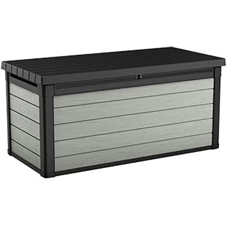 Keter Denali Duotech Universalbox Gartenkiste in Holzoptik, Anthrazit - Bild 2
