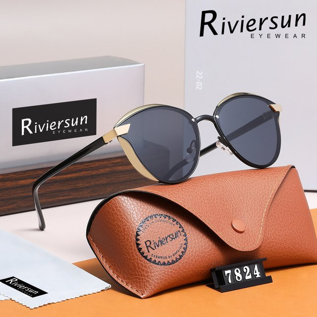 RIVIERSUN Sonnenbrille Cat Eye, Vollrand, Schwarz, Damen, polarisiert - Bild 1