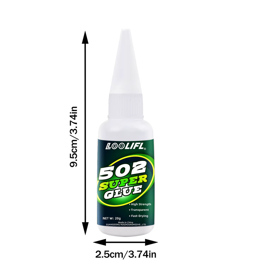 LOOLIFL 502 Super Glue Professional Liquid Cyanacrylat-Kleber für Glas, Metall und Kunststoff - Bild 7