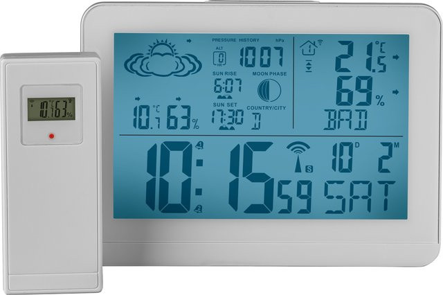 LIVARNO Design-Funkwetterstation in Weiß - Bild 1