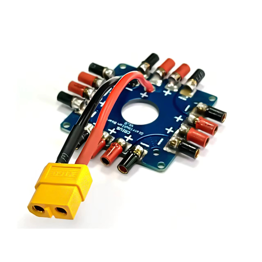 QX-MOTOR RC 8-Kanal ESC Stromverteilerplatine mit XT60-Stecker - Bild 2