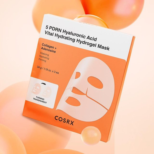 COSRX 5 PDRN Hyaluronsäure Vital Feuchtigkeitsmaske, 5 Stück - Bild 1