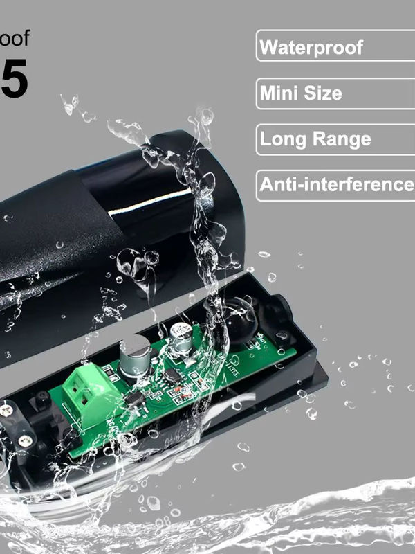 Scimagic-RC Fotozellensensor für Garage mit 15 m Erkennungsbereich, Infrarotstrahlsensor für Tor und Tür, DC/AC 12 ~ 24 V, wasserdicht IP5, Sicherheitssensor für Alarmsysteme - Bild 5