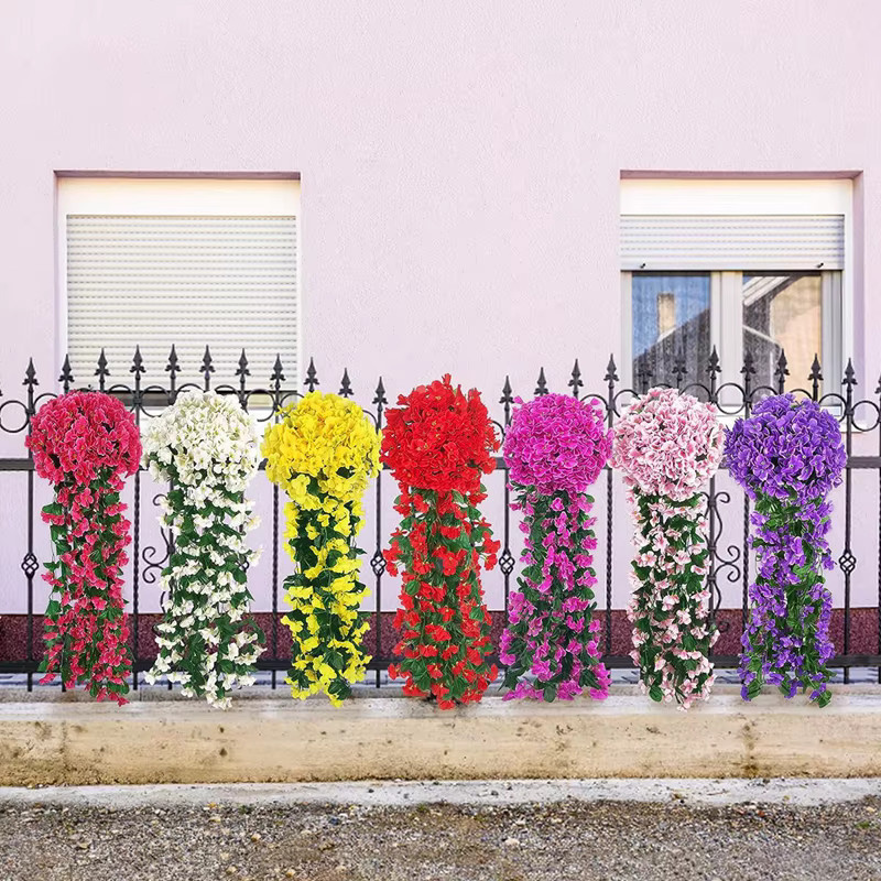 TTCY Künstliche Begonien-Pflanzen als lange Ranke für Wand-, Garten- und Hochzeitsdekoration - Bild 2