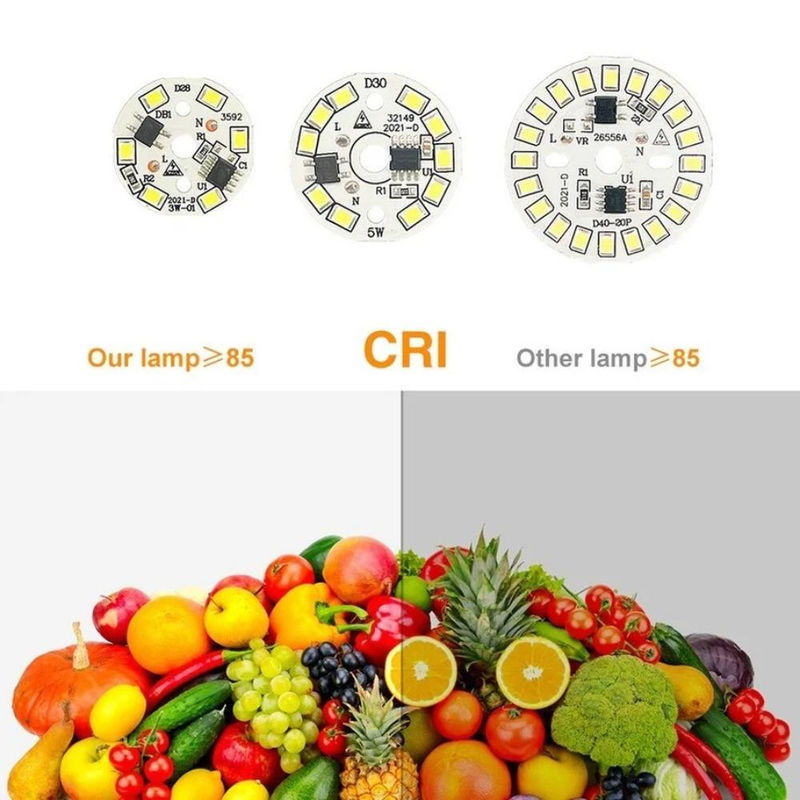 2 Stück GuangZhouZhenqin LED-Chips SMD 2835 für Lampenbirnen, 9W, weiß, runde Lichtperlen für AC 220V Beleuchtung und Scheinwerfer - Bild 7
