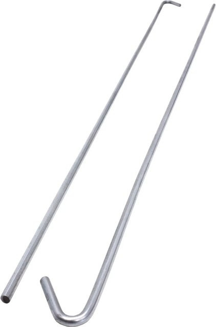 Protektor Abhängedraht mit Haken aus Stahl in Silber, Länge: 50 cm - Bild 1