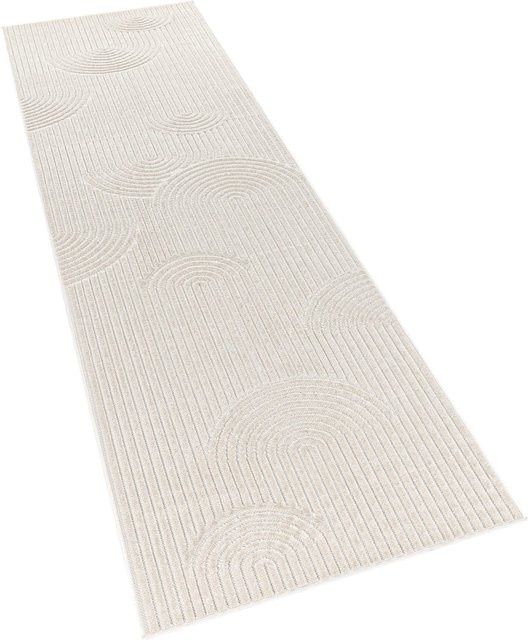 In- & Outdoor-Teppich Cotara in Creme/Beige mit geometrischem Muster, B/T: 60 x 100 cm - Bild 1