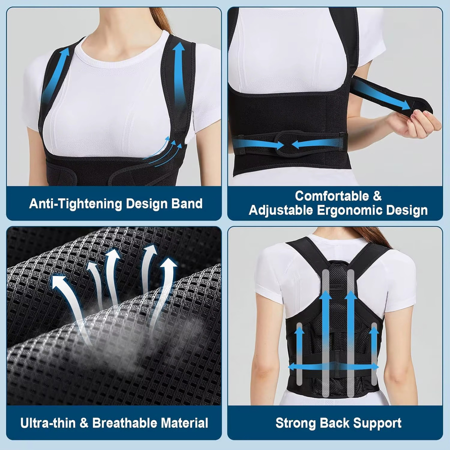 Rückenstütze zur Haltungskorrektur, Unisex - Bild 5