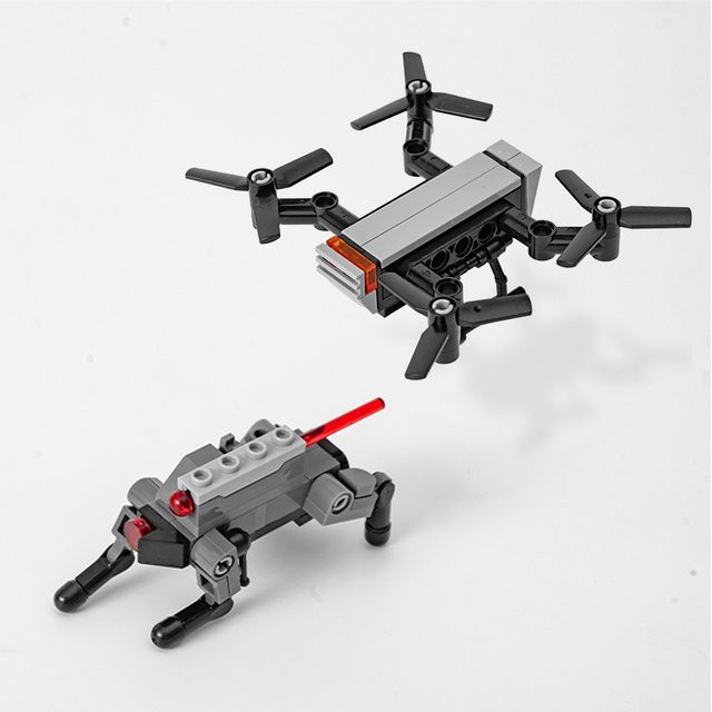 BRICKPANDA Militärisches SWAT UAV Einsatz-Bauset, Bausteine Spielzeug - Bild 1
